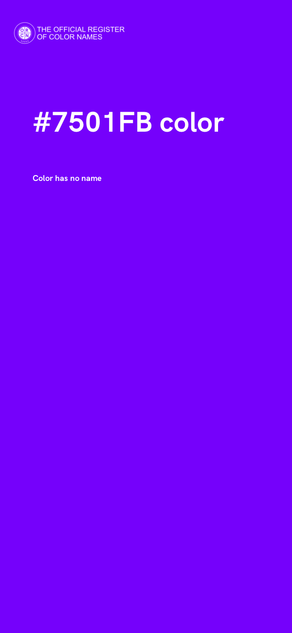 #7501FB color image