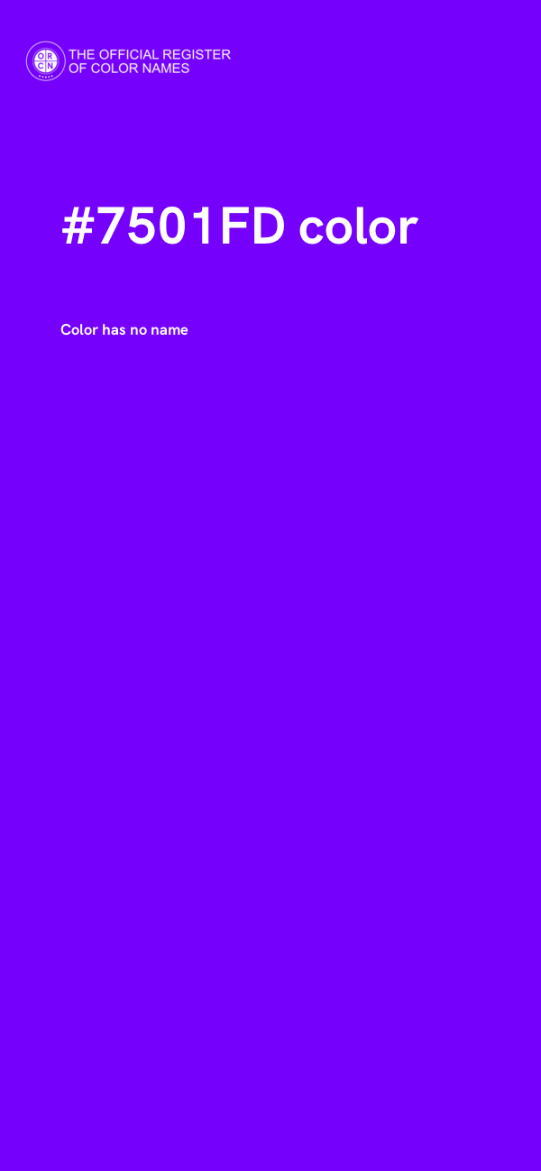 #7501FD color image
