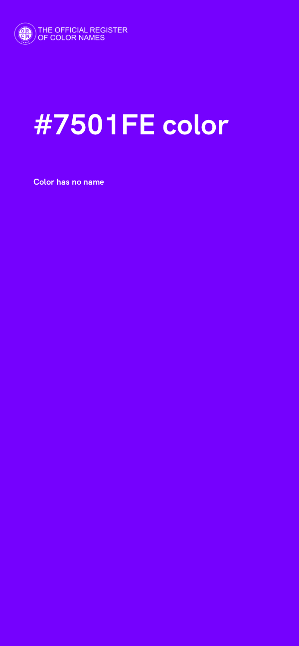 #7501FE color image