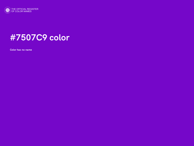 #7507C9 color image