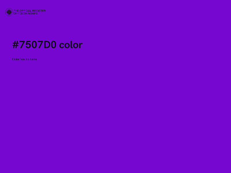 #7507D0 color image