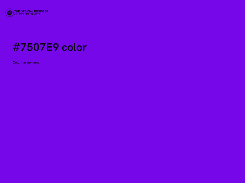 #7507E9 color image