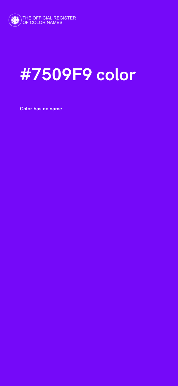 #7509F9 color image