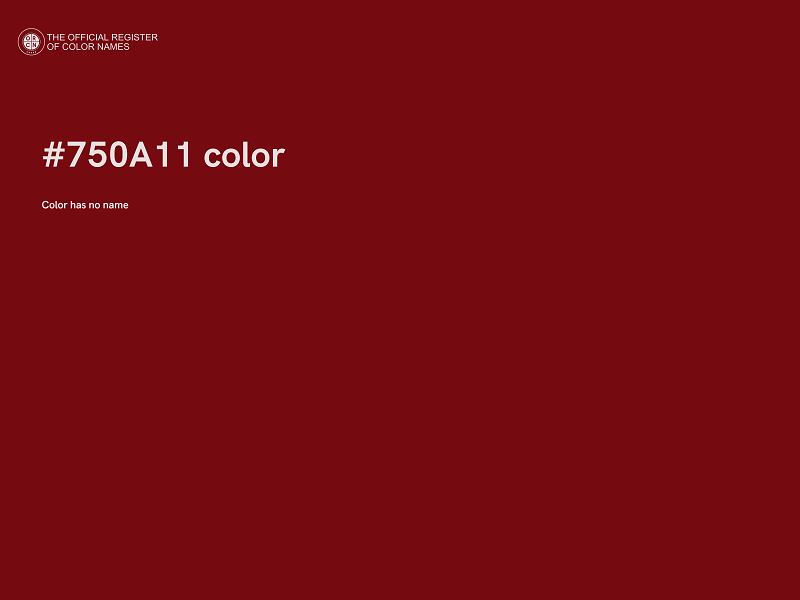 #750A11 color image