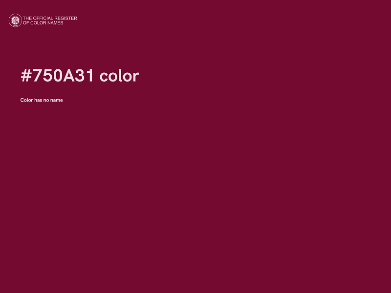 #750A31 color image