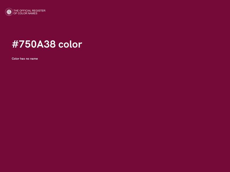 #750A38 color image