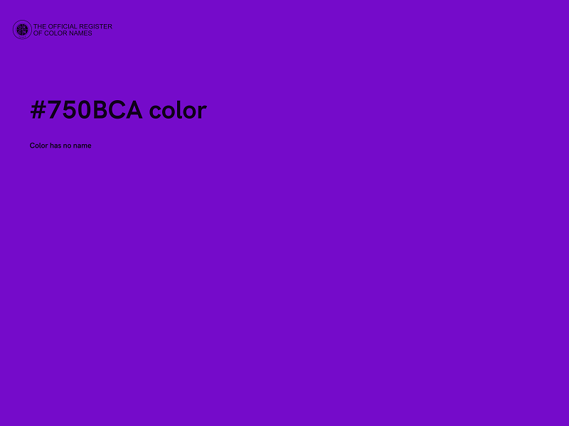 #750BCA color image