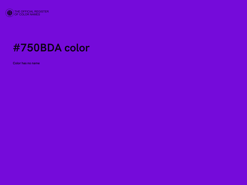 #750BDA color image