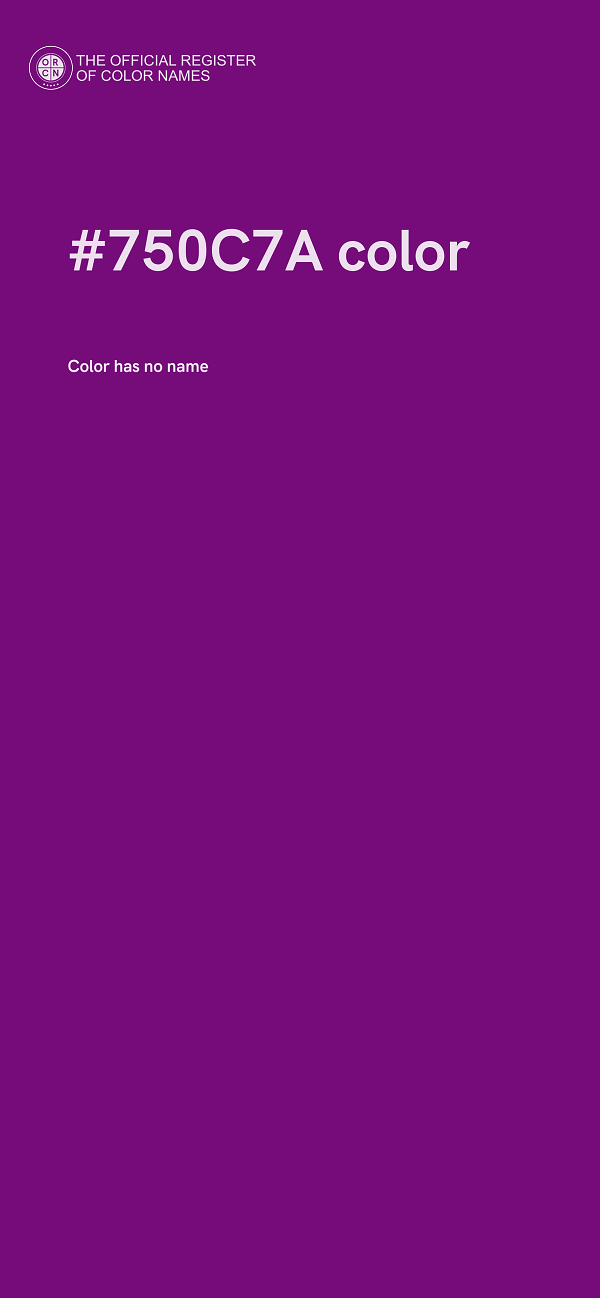 #750C7A color image