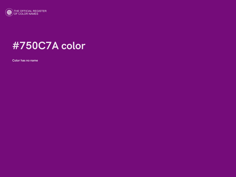 #750C7A color image