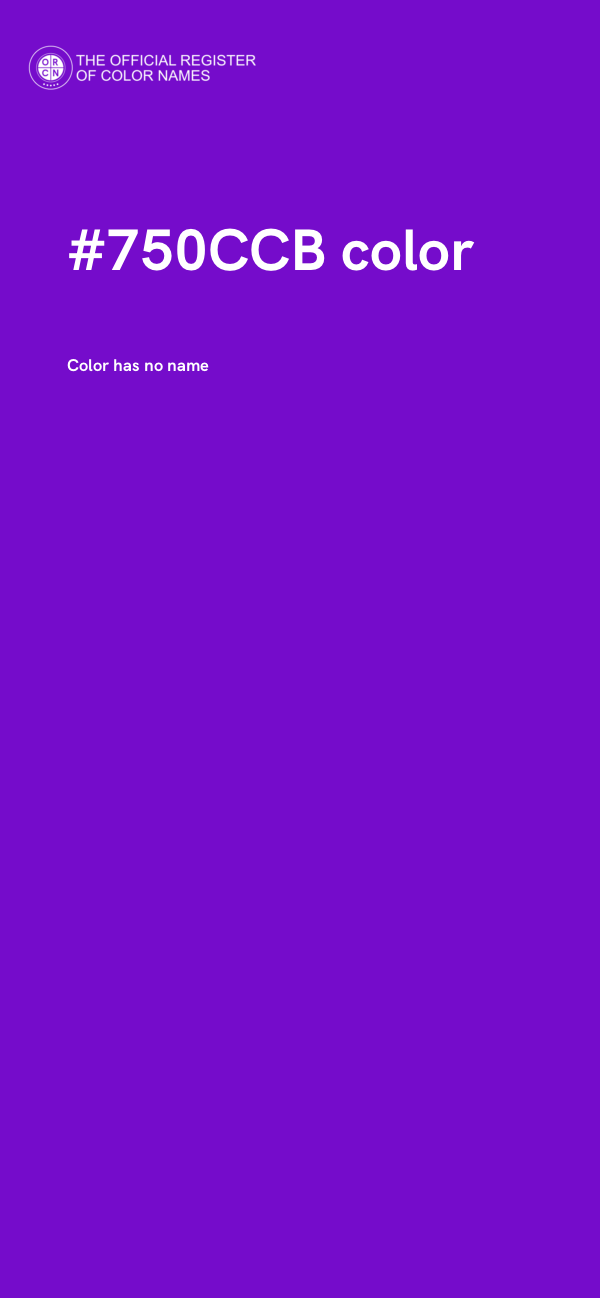 #750CCB color image