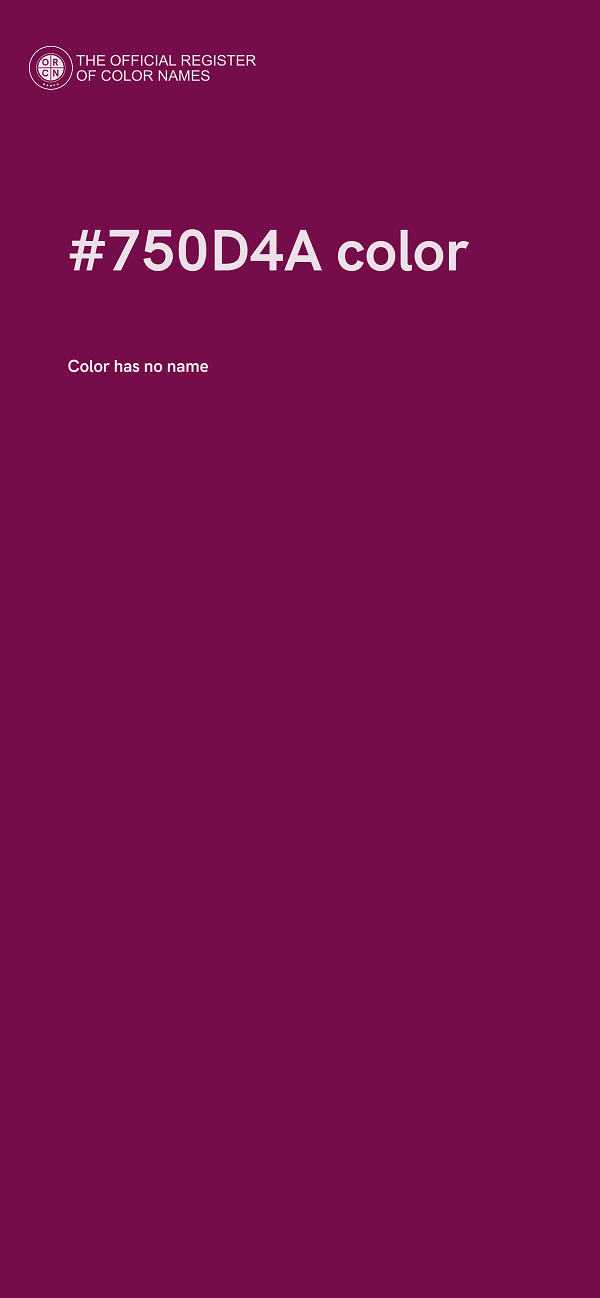 #750D4A color image