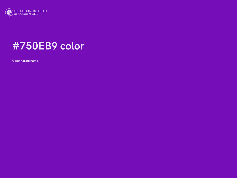 #750EB9 color image