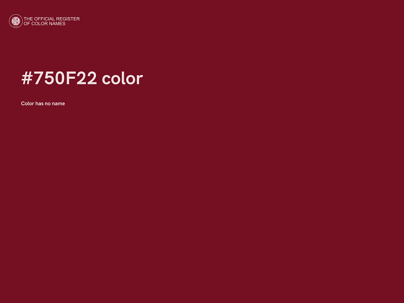 #750F22 color image