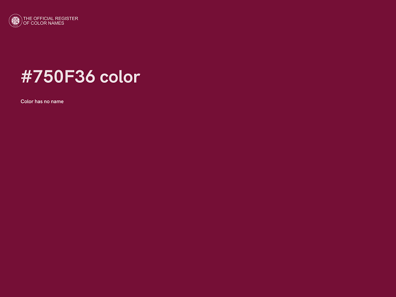#750F36 color image