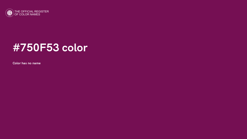 #750F53 color image