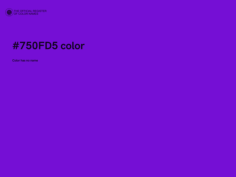 #750FD5 color image