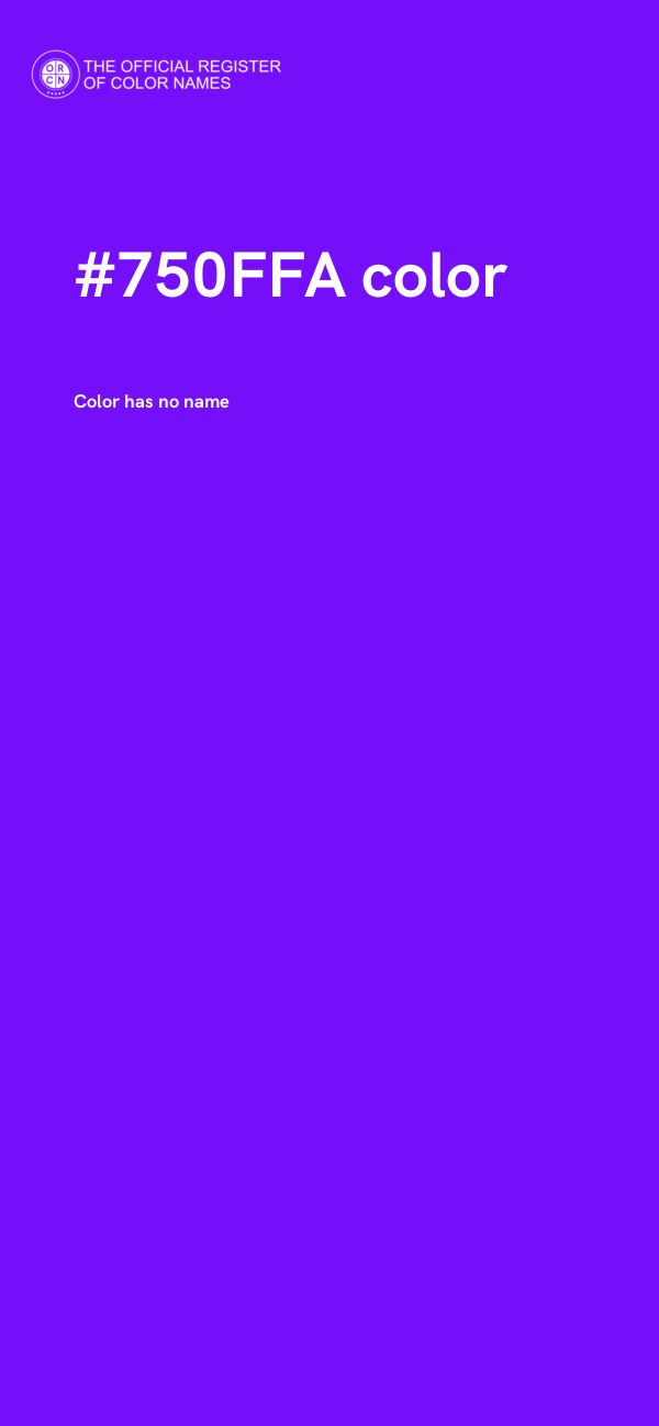 #750FFA color image