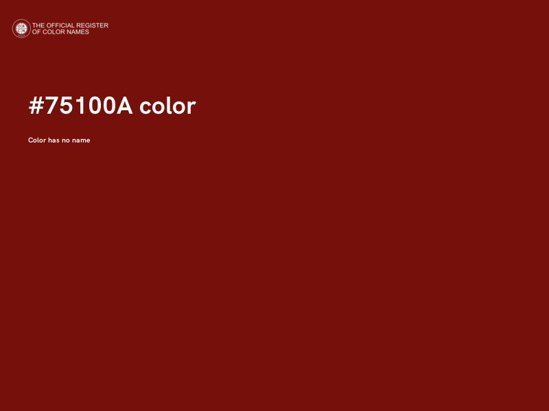 #75100A color image