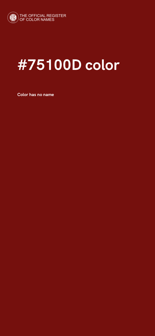 #75100D color image