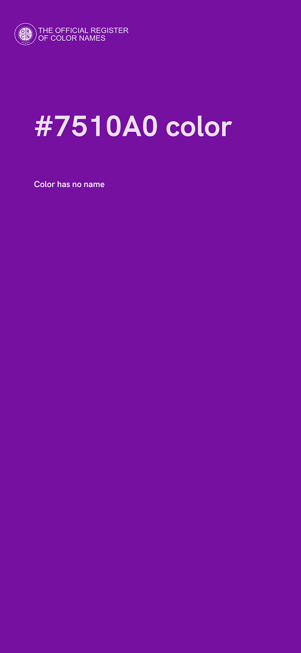 #7510A0 color image