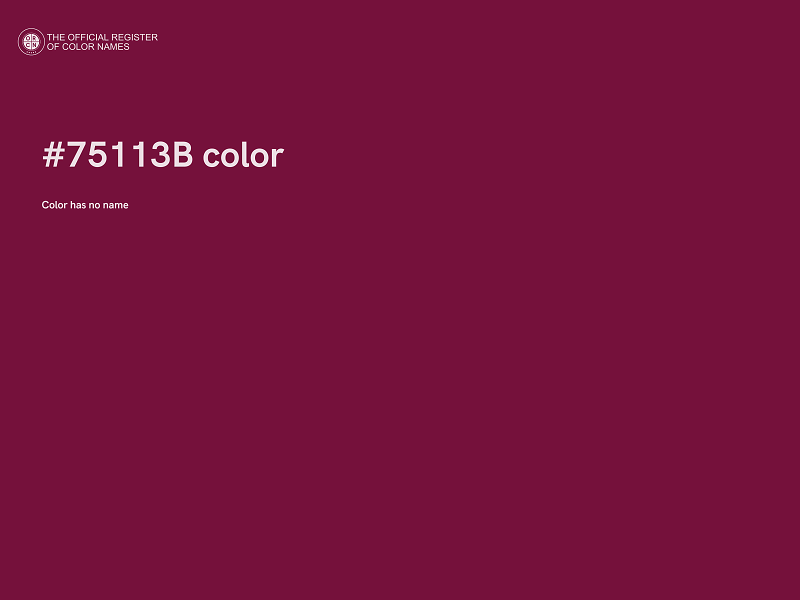 #75113B color image