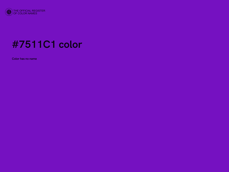 #7511C1 color image