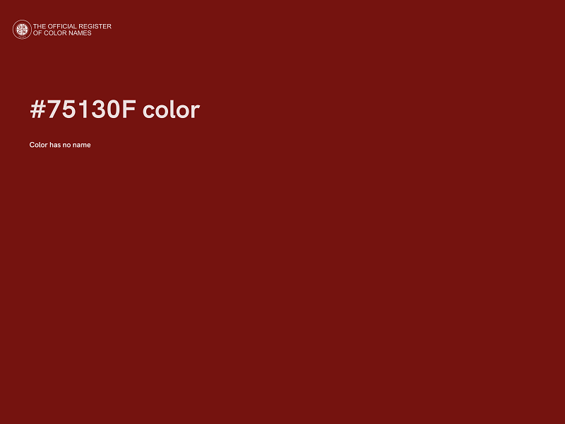 #75130F color image