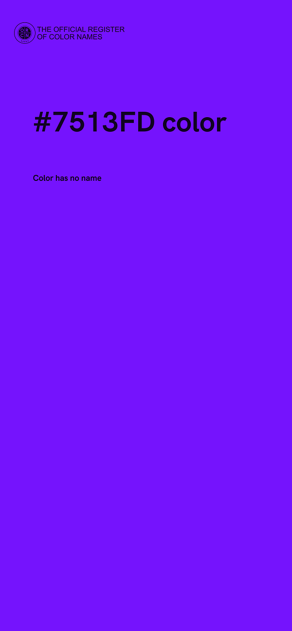 #7513FD color image