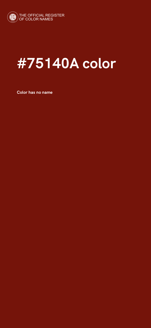 #75140A color image