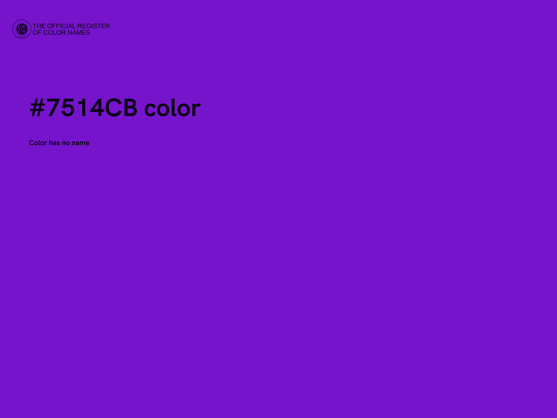 #7514CB color image