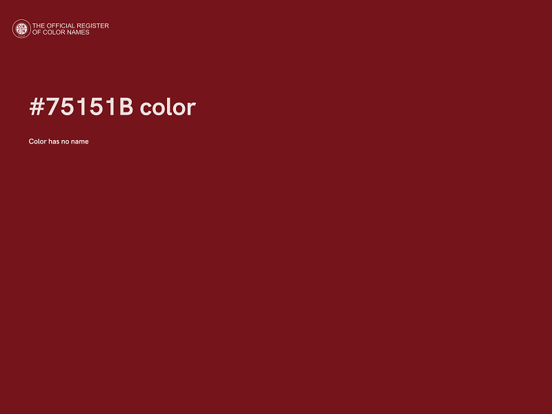 #75151B color image
