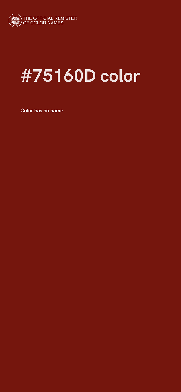 #75160D color image