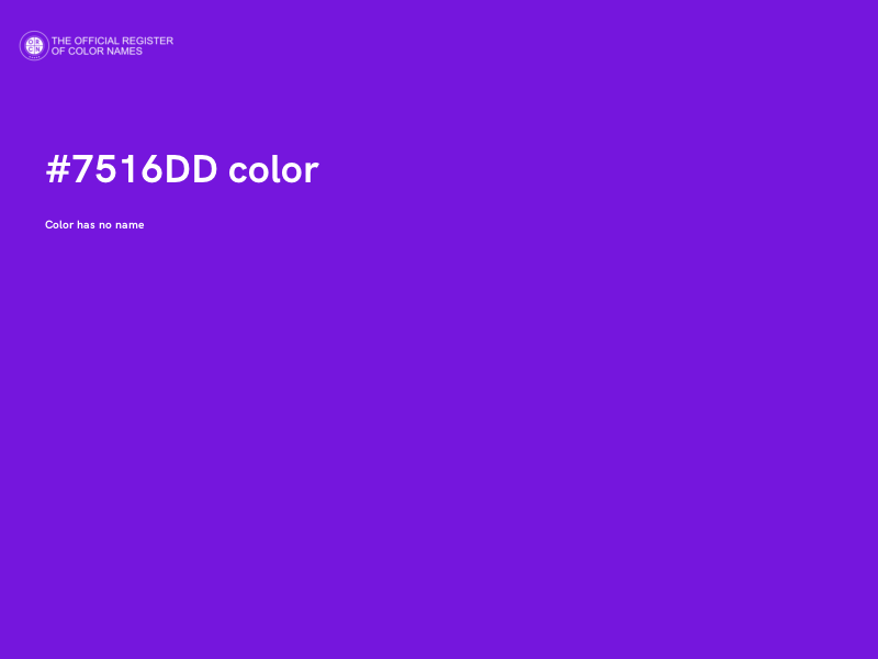 #7516DD color image