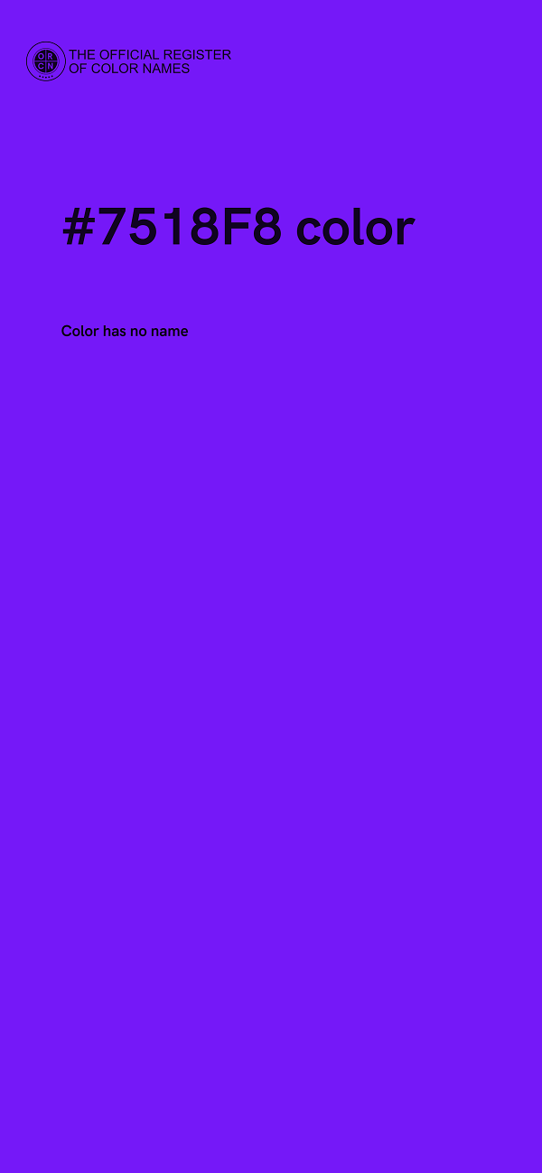 #7518F8 color image