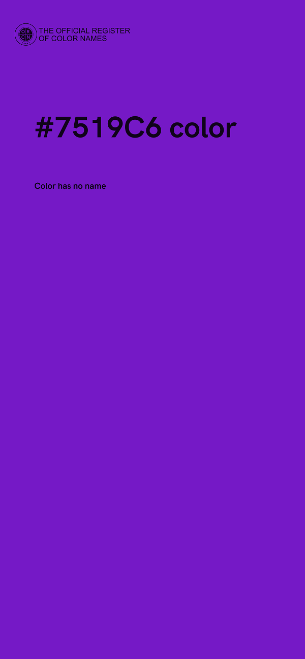 #7519C6 color image