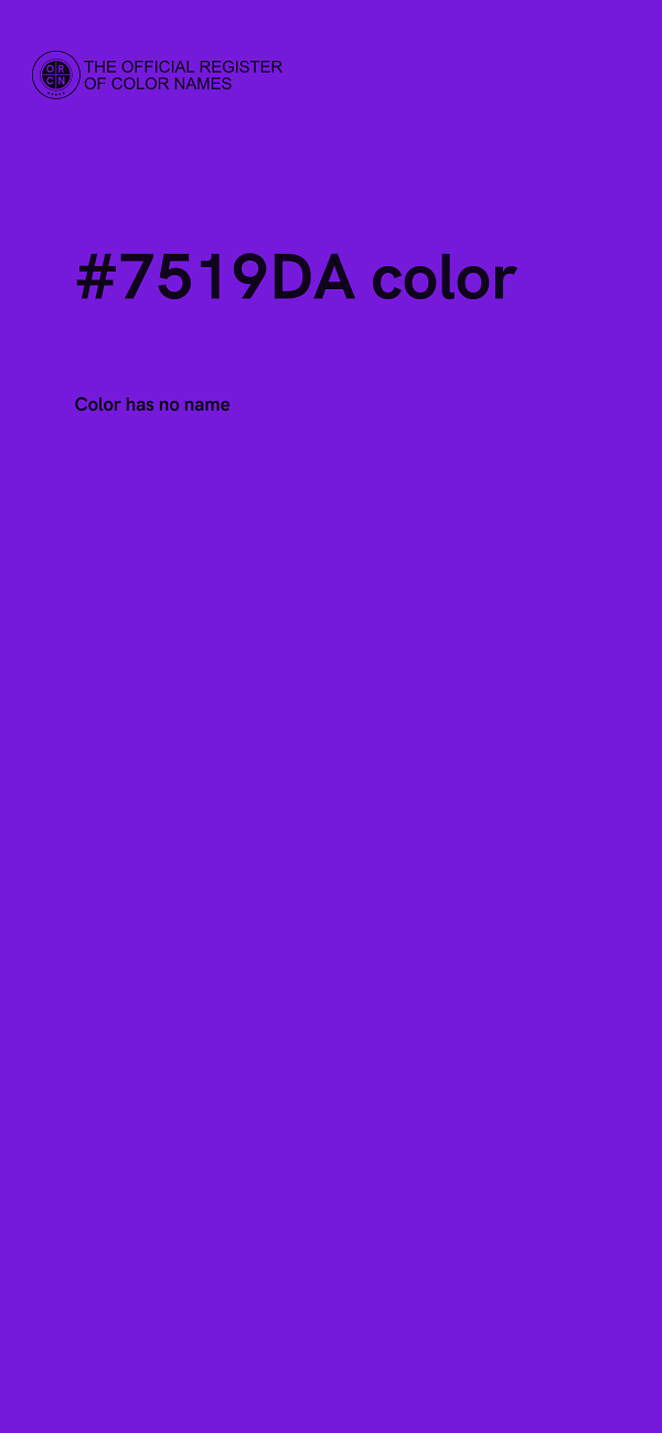 #7519DA color image