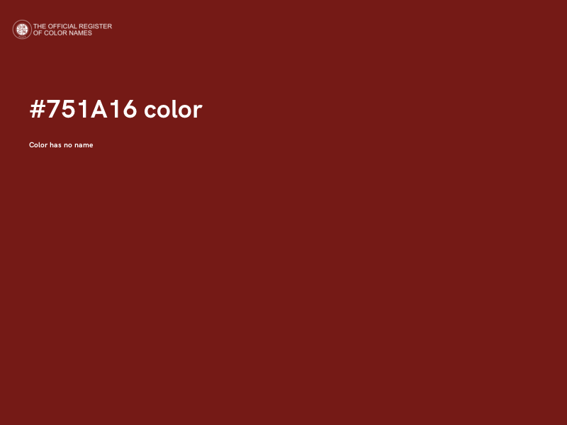 #751A16 color image