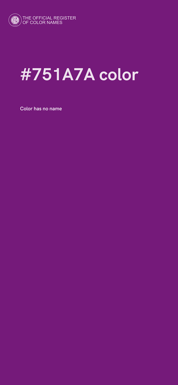 #751A7A color image