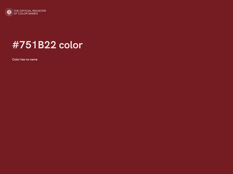 #751B22 color image