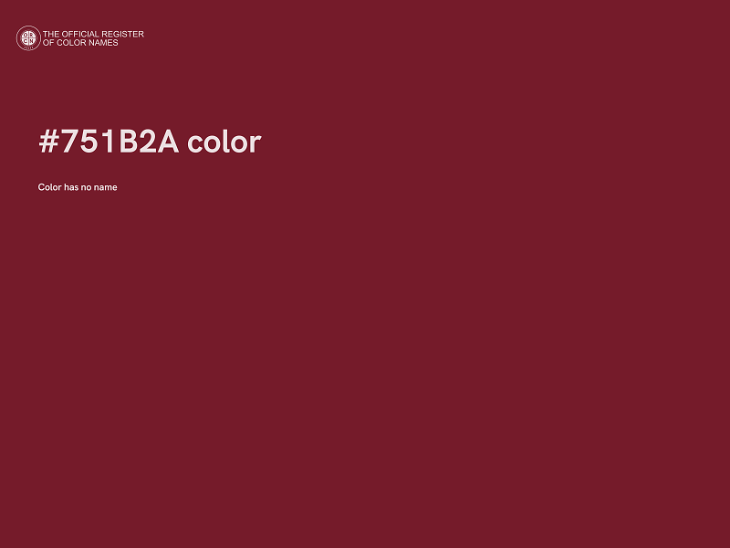 #751B2A color image