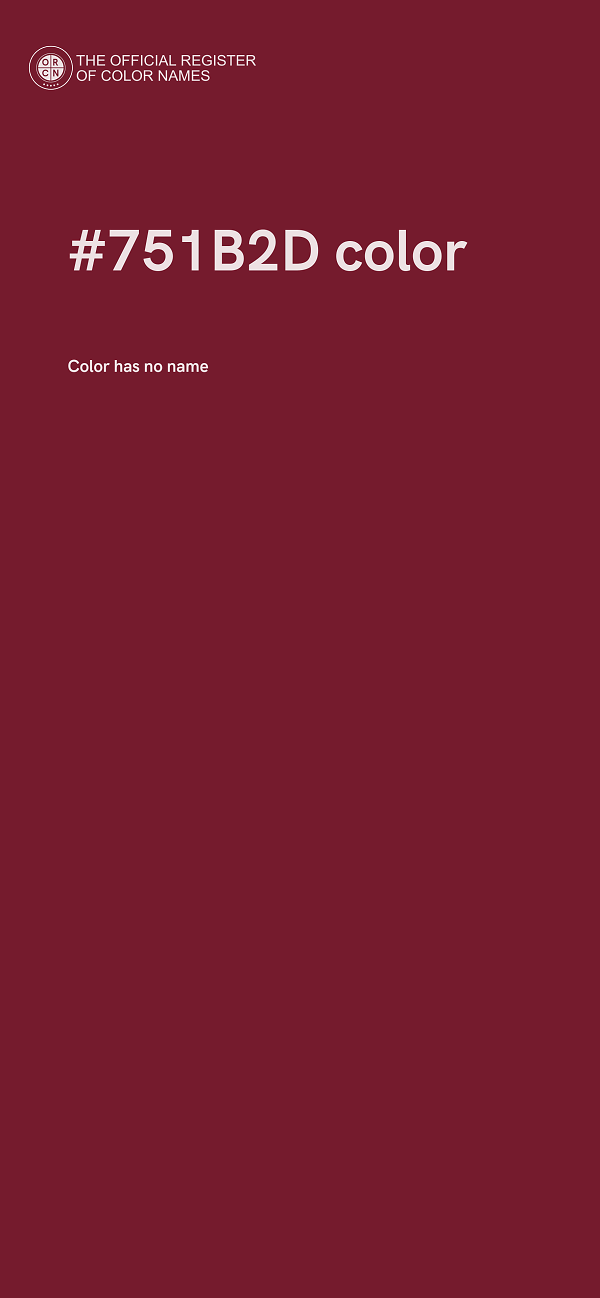 #751B2D color image