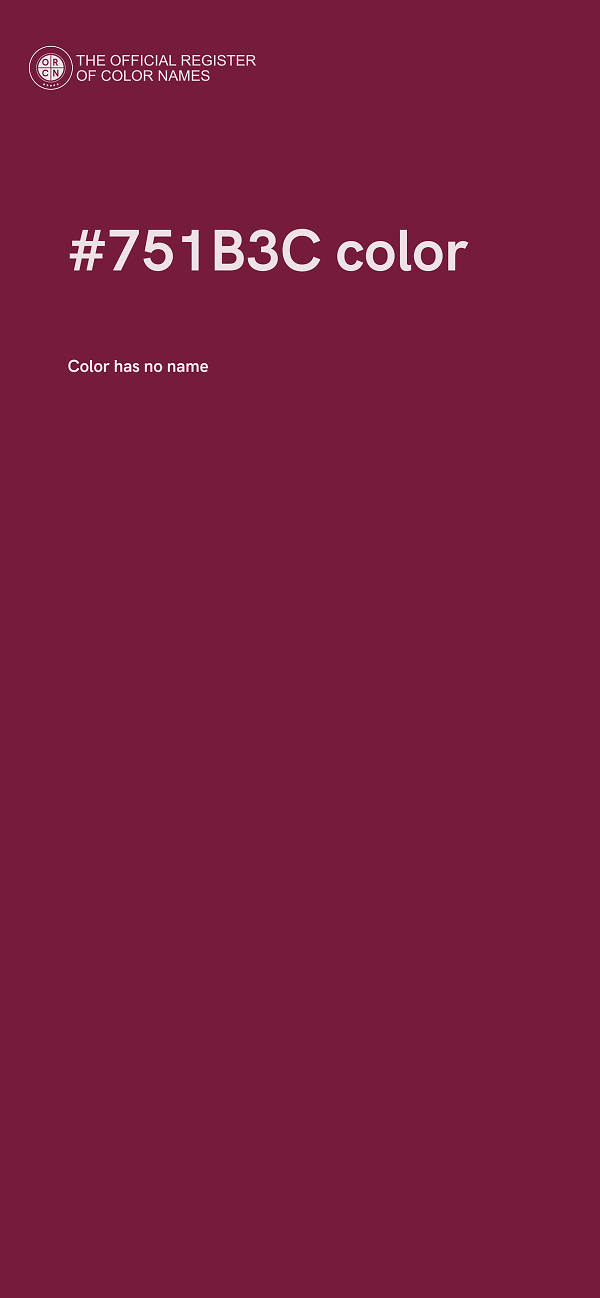 #751B3C color image