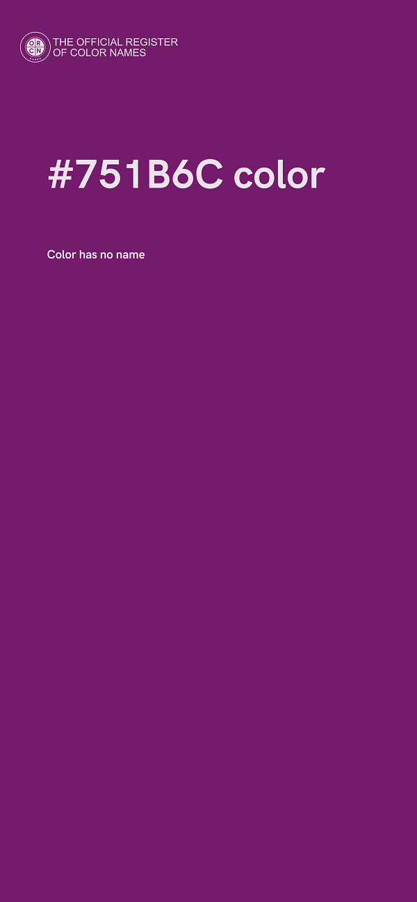 #751B6C color image