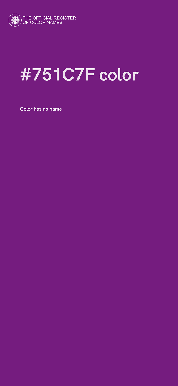 #751C7F color image