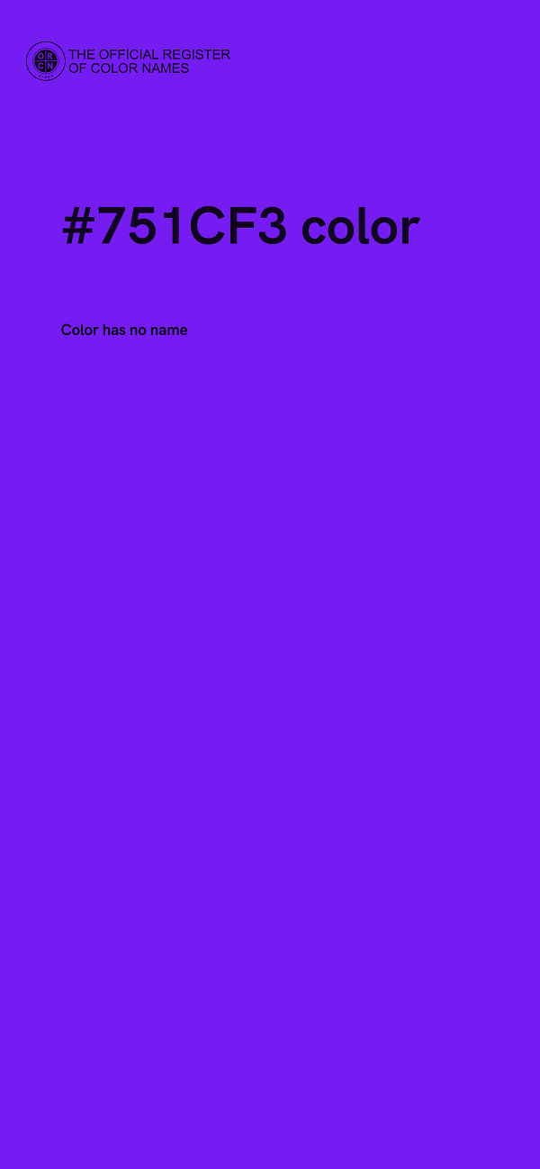 #751CF3 color image