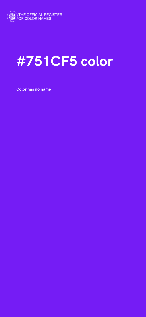 #751CF5 color image