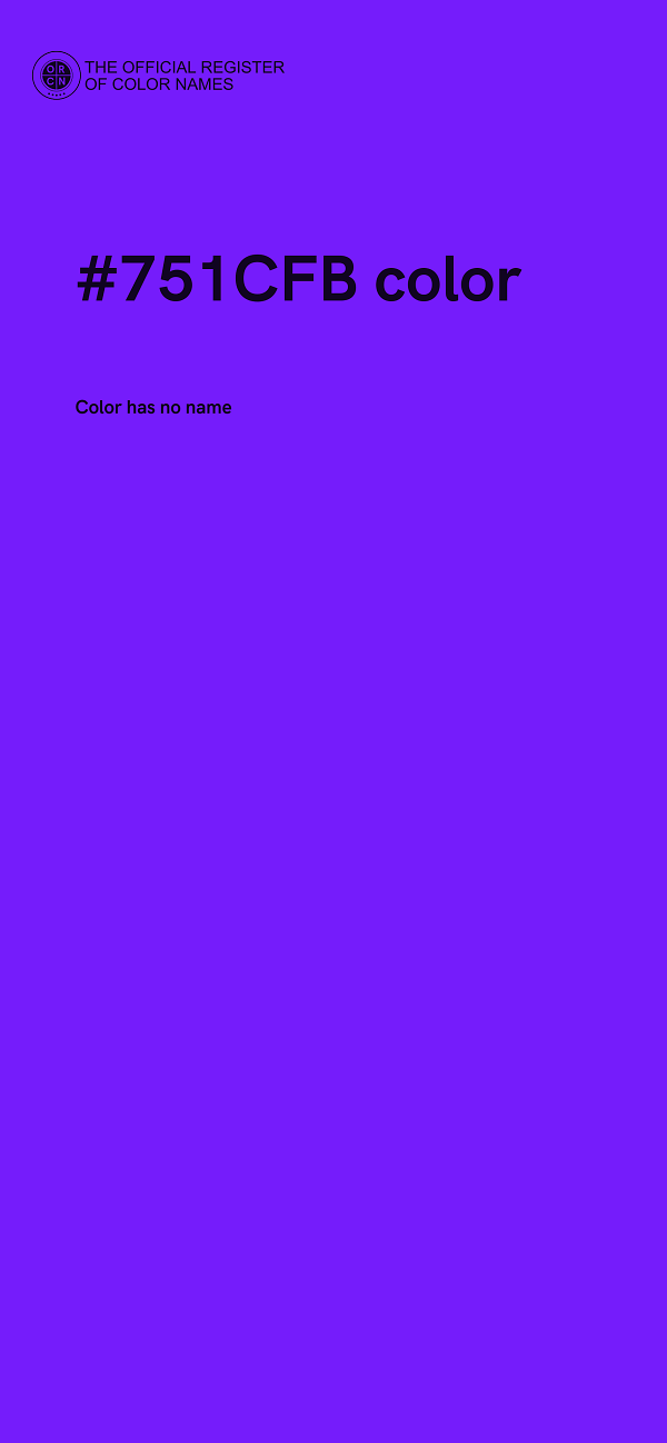 #751CFB color image