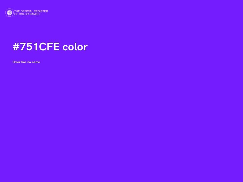 #751CFE color image