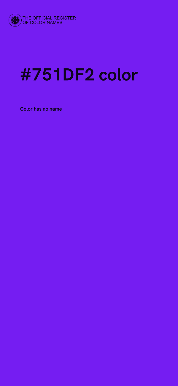 #751DF2 color image